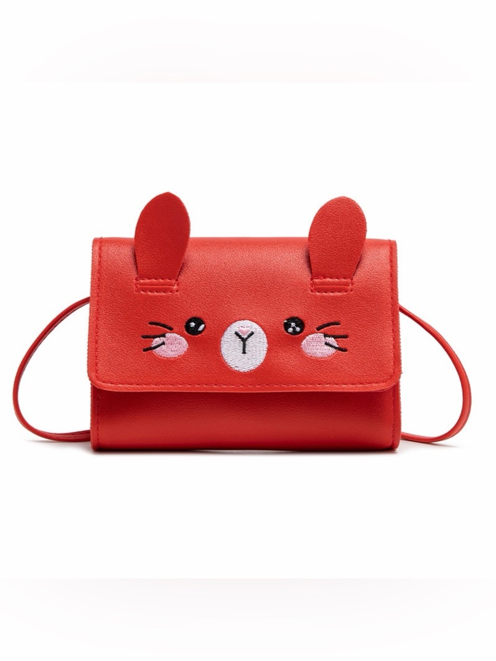 Kids Cute Red Bunny Crossbody Bag